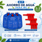 KIT-3 Ahorro Agua para WC (GRATIS 3 DESVIADORES)