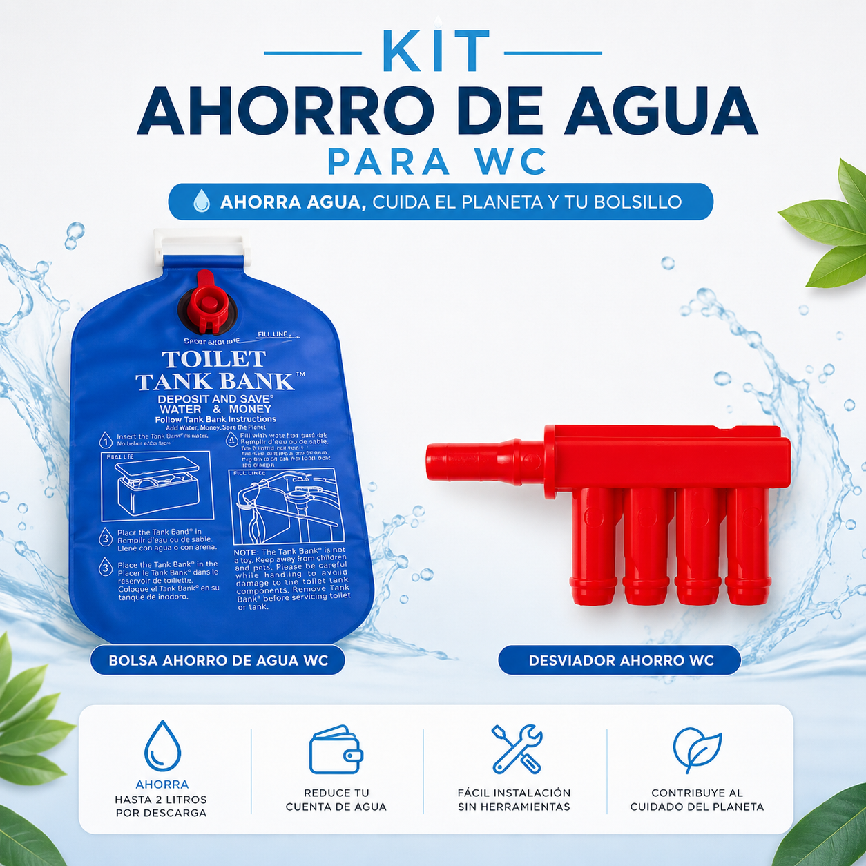 KIT-1 AHORRO DE AGUA PARA WC